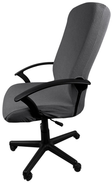 Чехол на компьютерное кресло ГЕЛЕОС 314Л (размер L, кубик, тёмно-серый) (арт. ГЧ00314Л)