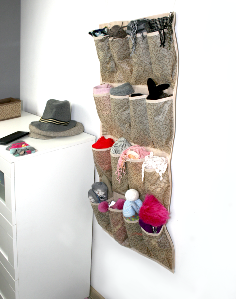 Органайзер ГЕЛЕОС подвесной, 16 карманов, «Миндаль» / Бежевый, 45х103 см (арт. МНД_02)