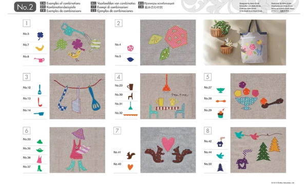 USB с дизайнами для аппликаций Brother CAUSB2 (арт. CAUSB2)