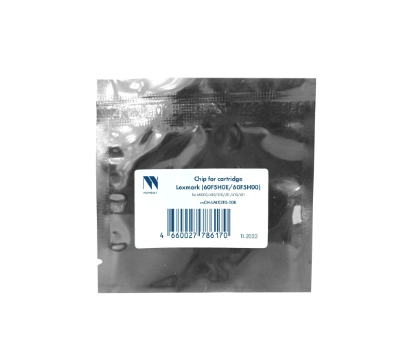 Чип NVP для Lexmark (60F5H0E/60F5H00) для MX310/410/510/511/610/611 (10000 стр.)