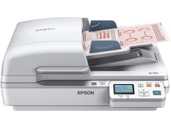 Сканер документов Epson Workforce DS-7500N A4 (арт. B11B205331BT)
