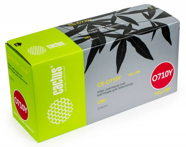Картридж Cactus Тонер Картридж CS-O710Y желтый для Oki (11500стр.) (арт. CS-O710Y)