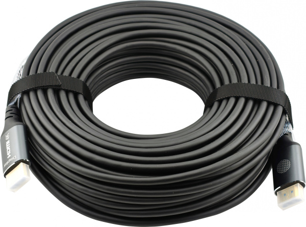 Кабель аудио-видео Cactus (HDMI (m)/HDMI (m), 30м., черный) (арт. CS-HDMI-AOC-2-30)