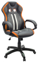 Кресло для геймеров ГЕЛЕОС Мустанг (оранжевый) (арт. Муст_оранж)
