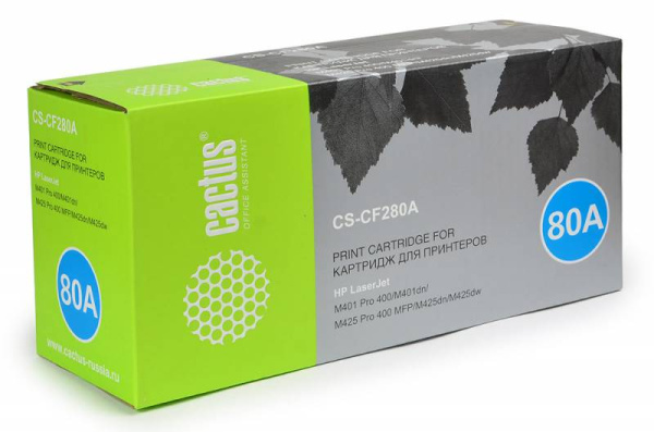 Картридж Cactus черный (2700стр.) для HP (арт. CS-CF280AS)