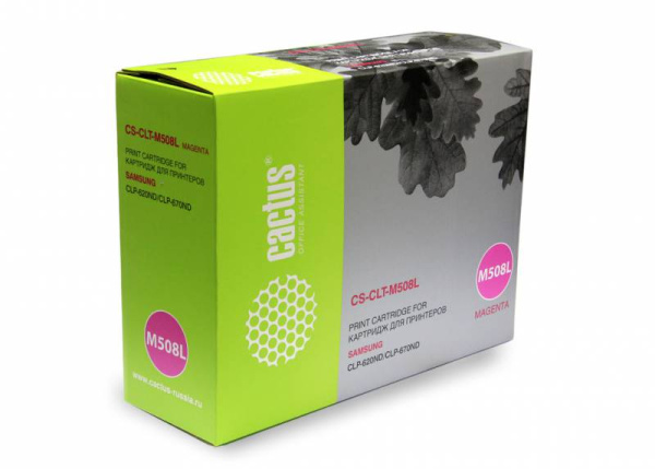 Картридж Cactus Тонер Картридж CS-CLT-M508L пурпурный для Samsung (4000стр.) (арт. CS-CLT-M508L)