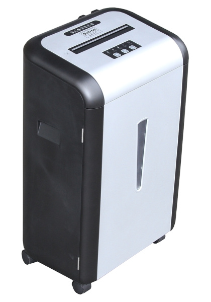 Уничтожитель документов Bulros B6HC, 0,8×2 мм, черный/серебро дверь, верх (арт. SH-D-BSS-B6HC-026-___-06)