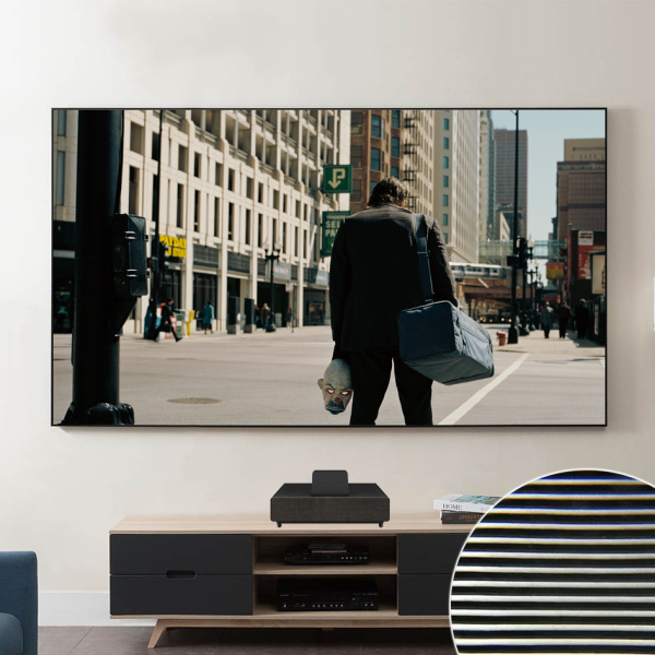 Экран для ультракороткофокусных проекторов SOK Cinema 100" UST PET Crystal 221 x 125 см (арт. SCPSFR-221X125UST-PET)