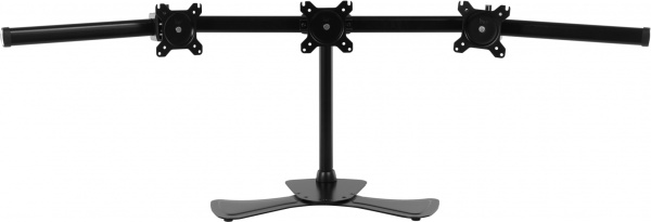 Кронштейн для двух мониторов Cactus серебристый 15″-27″ макс.8кг настольный поворот и наклон (арт. CS-VM-FE124D-AL)