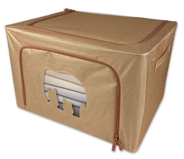 Кофр ГЕЛЕОС Оксфорд (бежевый, Слон, 50х40х33) (арт. К66-СЛОН-БЖ)