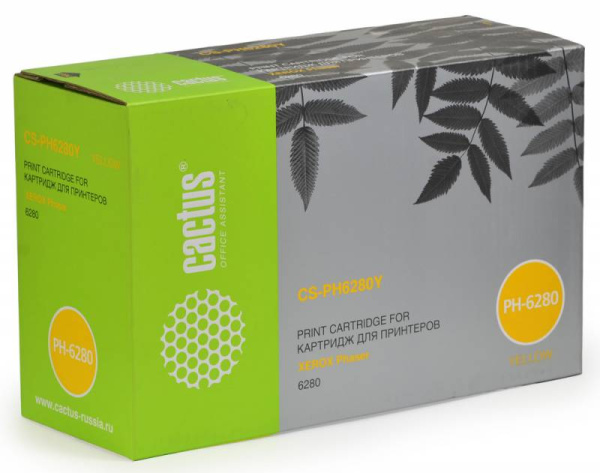 Картридж Cactus Тонер Картридж CS-PH6280Y 106R01402 желтый для Xerox (5900стр.) (арт. CS-PH6280Y)