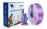 Филамент NV Print Silk PLA+ красный/синий, 1.75 мм, 330 м, 1 кг (арт. NV-3D-SILK-PLA-P-RED-BLUE)