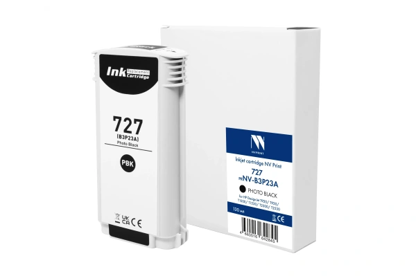 Струйный картридж NV Print 727 (NV-B3P23A) Photo Black для HP DesignJet T920/T930/T1500/T1530/T2500/