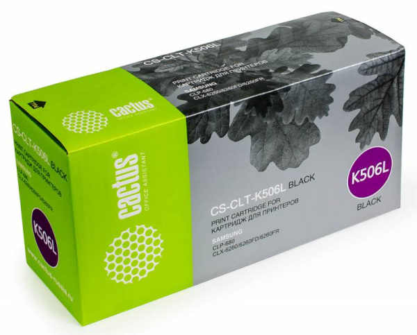 Картридж Cactus Тонер Картридж CS-CLT-K506L черный для Samsung (6000стр.) (арт. CS-CLT-K506L)