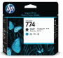 Картридж HP Printhead 774 Matte Black/Cyan (арт. P2W01A)