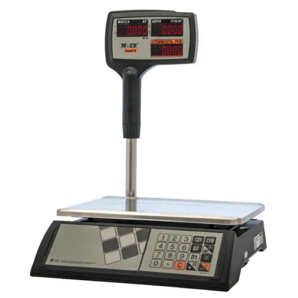 Настольные весы MERCURY M-ER 327ACPX-15.2 LED Black (арт. 3034)