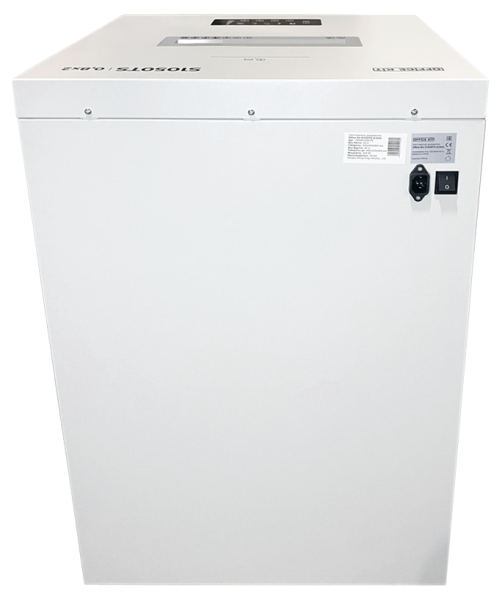 Шредер Office Kit S1050TS, P-7, 0,8 x 2, 7 листов, 105 л., белый (арт. OK0821050TS)