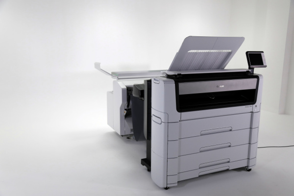 Широкоформатное лазерное МФУ Canon PlotWave 7500 (6 рулонов, комплект со сканером) + Фальцовщик Folder Professional 6011 (арт. OT_CANON_PW7500_6R+SEIV+FE6011)
