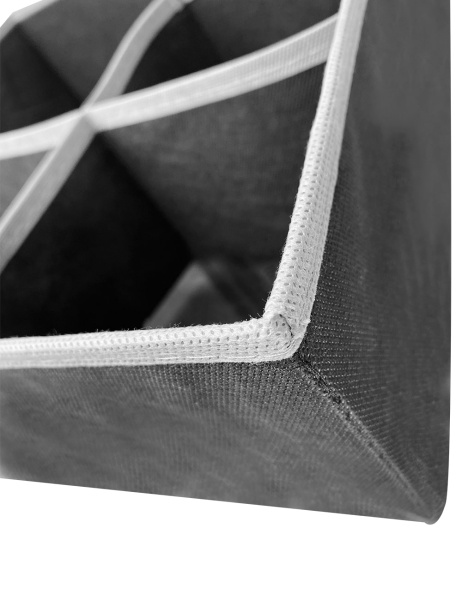 Органайзер ГЕЛЕОС для хранения вещей, 5 отделений, «Венге» / Темно-коричневый, 40х40х13 см (арт. ВНГ-15М)