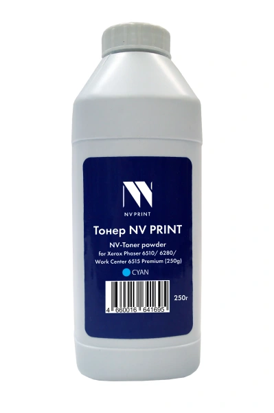 Тонер + девелопер NV PRINT для Xerox Phaser 6510/6280/WC 6515 Premium (250г) Cyan