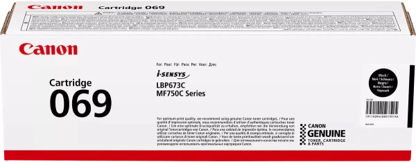Тонер-картридж Canon 069 Black (2100 стр.) (арт. 5094C002)