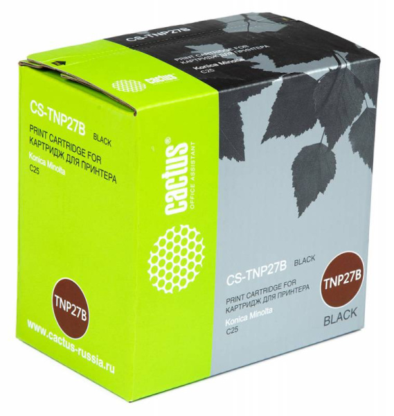 Картридж Cactus Тонер Картридж CS-TNP27B черный для Minolta (6000стр.) (арт. CS-TNP27B)