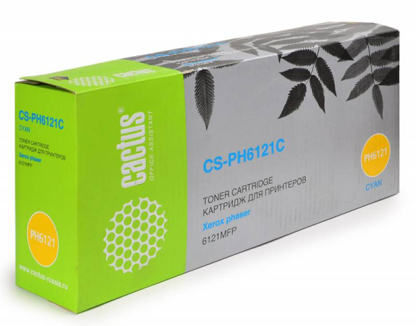 Картридж Cactus Тонер Картридж CS-PH6121C 106R01473 голубой для Xerox (2600стр.) (арт. CS-PH6121C)
