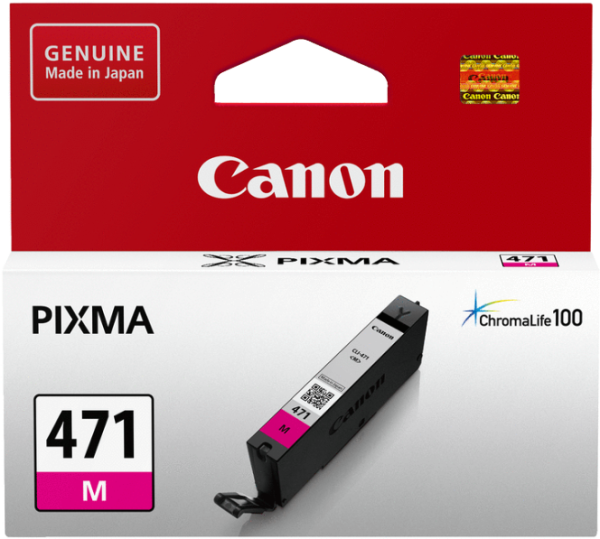 Оригинальный картридж Canon CLI-471 M (пурпурный, 7 мл.) (арт. 0402C001)