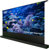 Экран Cactus (125x221см, напольный, рулонный, черный) (арт. CS-PSFRCLR-221X125)