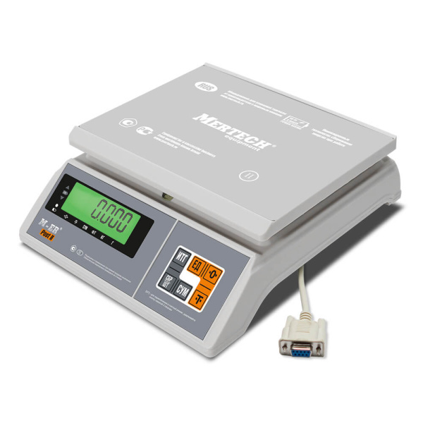 Фасовочные напольные весы Mertech M-ER 326 AFU-3.01 ″Post II″ LCD RS-232 (арт. 3096)