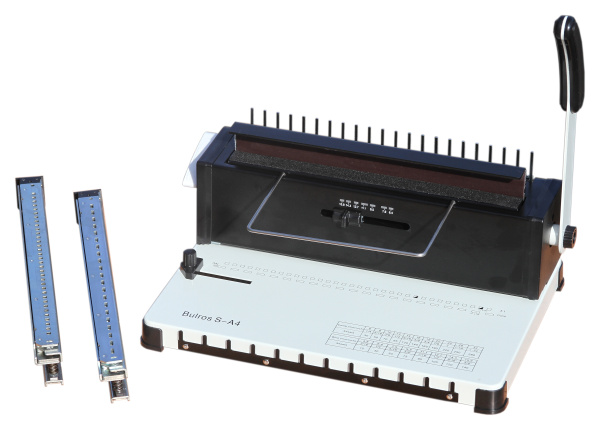 Переплетчик Bulros Bulros S-A4, пластиковой и металлической 3:1 пружиной (арт. BB-D-UnB-S-A4-___-___-Ma)