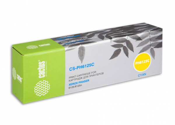 Картридж Cactus 106R01335 голубой (1000стр.) для Xerox (арт. CS-PH6125C)