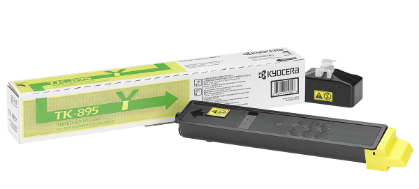 Оригинальный тонер-картридж Kyocera TK-895Y (жёлтый, 6000 стр.) (арт. 1T02K0ANL0)