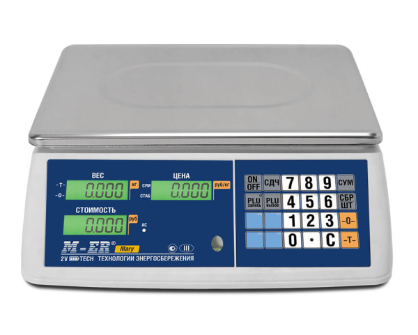 Торговые настольные весы Mertech M-ER 223 AC-15.2 ″Mary″ LCD (арт. 3621)