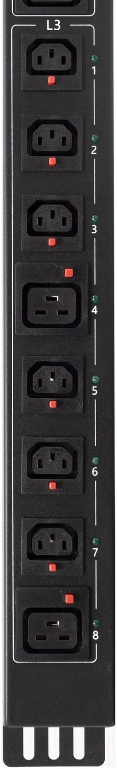 Блок распределения питания Powercom PDU-32AVMS24-18C3-6C9-3P (арт. PDU-32AVMS24-18C3-6C9-3P)