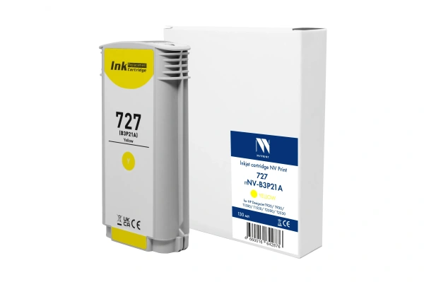Струйный картридж NV Print 727 (NV-B3P21A) Yellow для HP DesignJet T920/T930/T1500/T1530/T2500/T2530