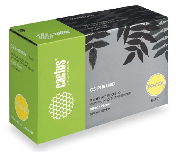 Картридж Cactus 113R00726 черный (8000стр.) для Xerox (арт. CS-PH6180B)