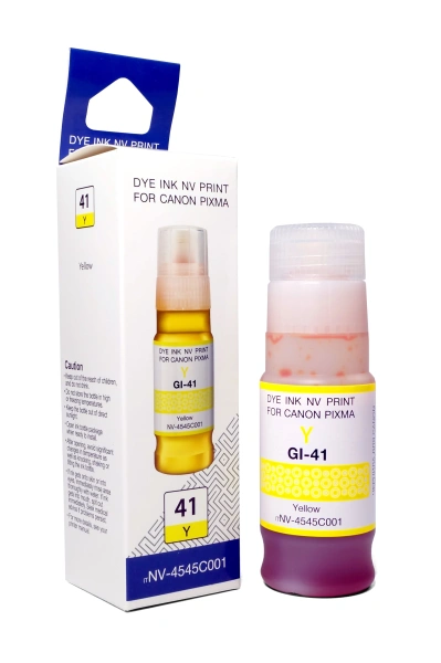 Чернила NVP GI-41 Y (NV-4545C001) для Canon Pixma G1420, G2420 (70 мл) Yellow (в коробке)