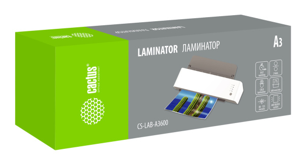 Ламинатор Cactus A3, 80-125мкм (арт. CS-LAB-A3600)