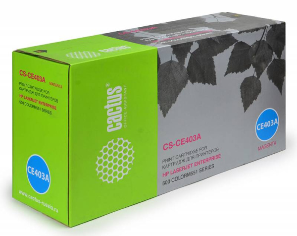 Картридж Cactus пурпурный (6000стр.) для HP (арт. CS-CE403A)