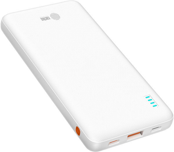 Мобильный аккумулятор Cactus (10000mAh, 4.5A, USB-A/2xUSB-C, белый) (арт. CS-PBFSBA-10000)