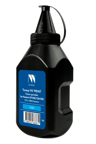 Тонер NVP для Pantum CP1100/CM1100 (CTL-1100) Premium (80г) Cyan
