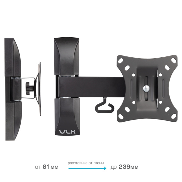 Кронштейн VLK TRENTO-2 чёрный для TV 10-32″ (арт. 51002)