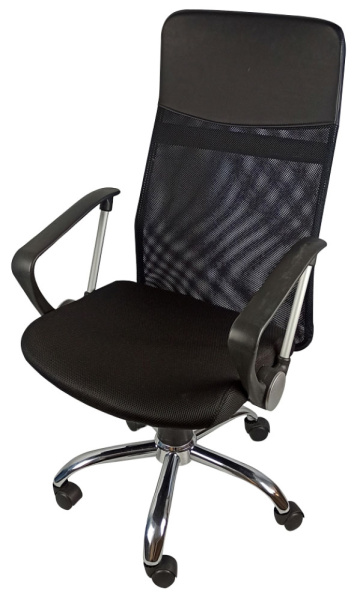 Чехол на компьютерное кресло ГЕЛЕОС 422М (размер М, волна, лазурный) (арт. ГЧ00422М)