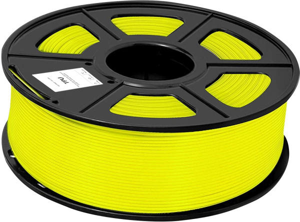Пластик для принтера Cactus (TPU, d1.75мм, 0.8кг, L336м, желтый) (арт. CS-3D-TPU-0.8KG-YELL)