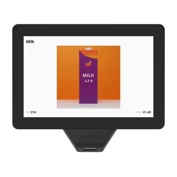 Прайс-чекер MERTECH P10 (4Gb/32Gb, POE, 10") в комплекте с POE-ижектором и VESA креплением.