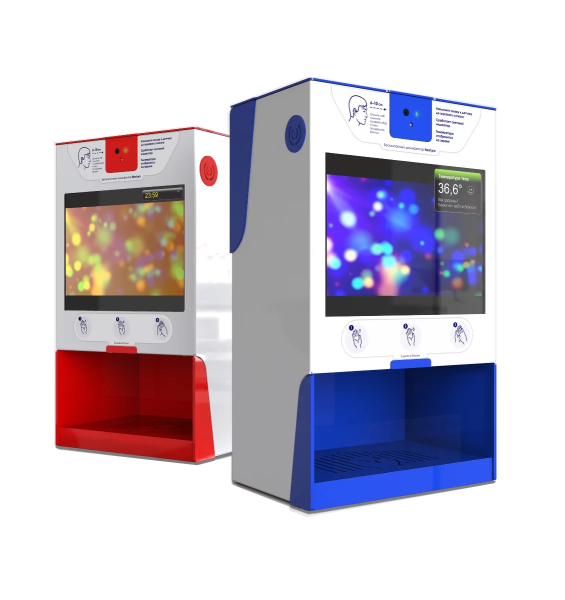 Бесконтактный универсальный дезинфектор для рук Liga Next pro с датчиком измерения температуры и дисплеем, 5 л. (арт. Pro)