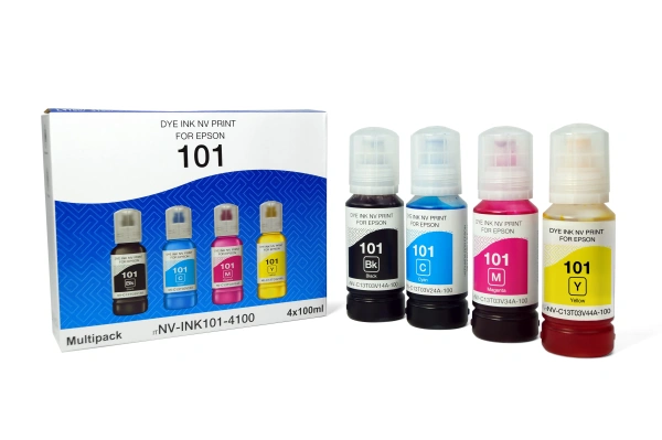 Чернила NVP 101 для принтеров Epson, набор 4 цвета по 100 мл