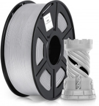Пластик для принтера Cactus (ABS, d1.75мм, 1кг, L386м) (арт. CS-3D-ABS-1KG-SILVER)