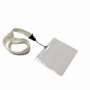 Держатель для бейджа / пропуска Office Kit 90х60 с белой лентой 50 шт (арт. F3-10)